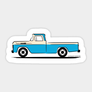 1960 Ford Pickup Truck Color Sticker